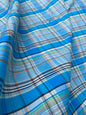 BLUE COAST MADRAS CHECK – 100% COTTON FABRIC – 142cm WIDE