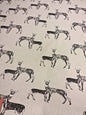 Deer Print Cotton Canvas – 142cm / 56" – 100% Cotton