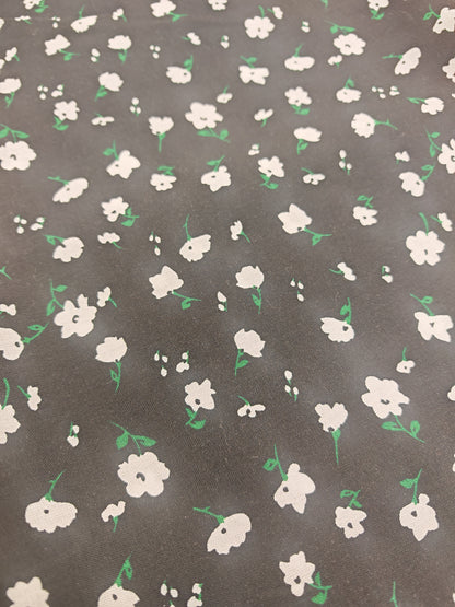 MEADOW WHISPER – 100% VISCOSE FLORAL FABRIC – 145cm WIDE