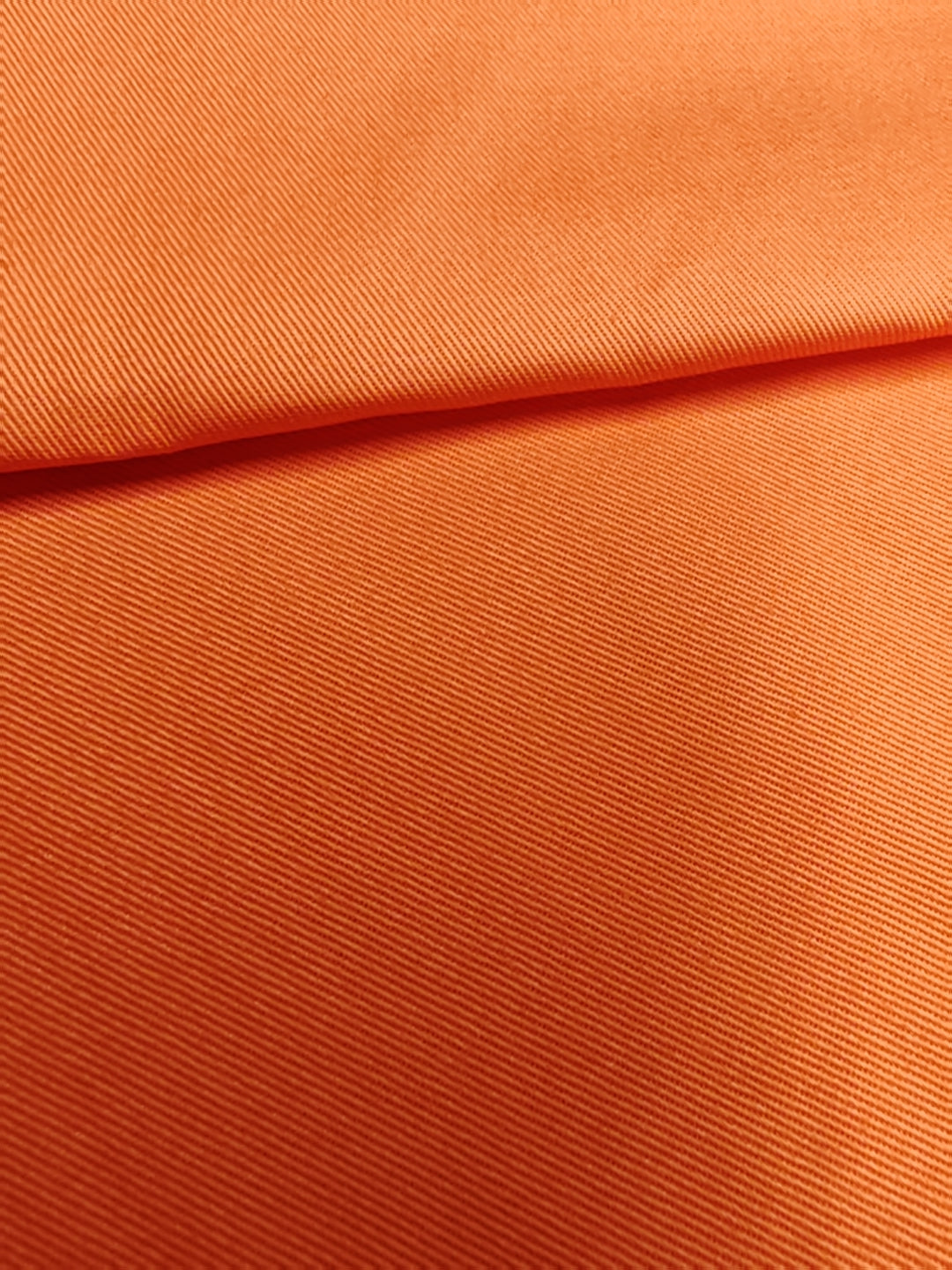 Bright Orange Cotton Drill - 148cm /58" Wide - 100% Cotton - 3m Piece