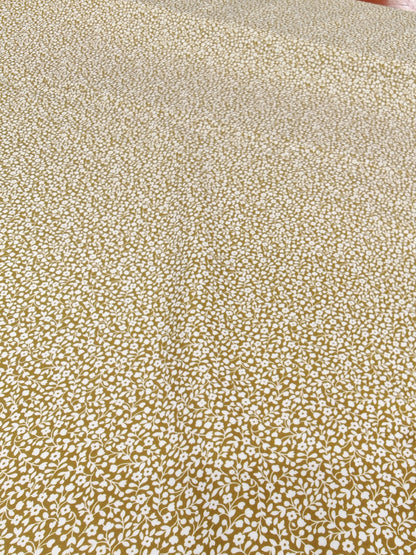OLIVE MEADOW DITSY – 100% COTTON FABRIC – 148cm WIDE