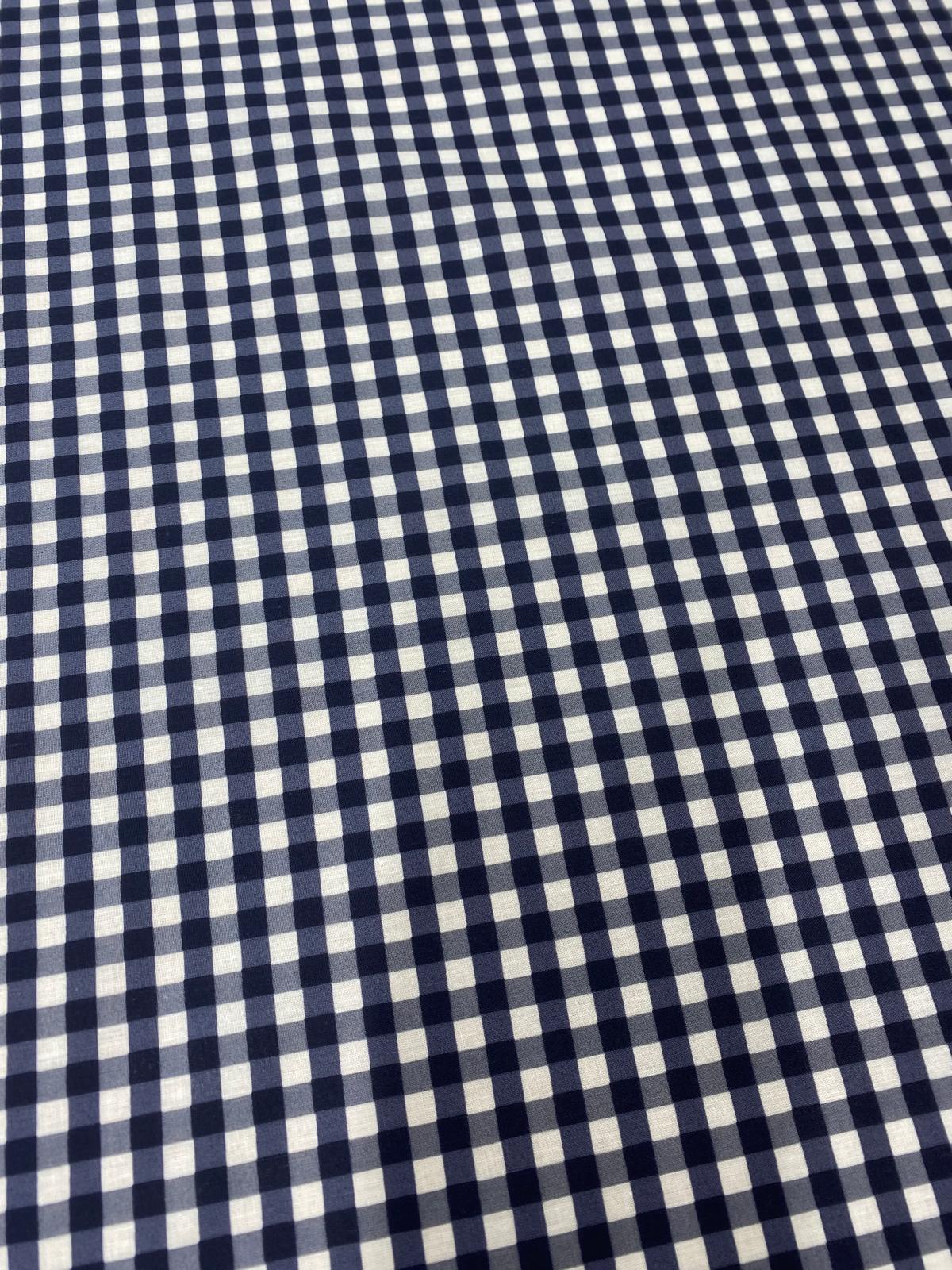 ¼ Inch Gingham Polycotton – 112cm / 44" – Polycotton – 3m Piece (6 Colourways)