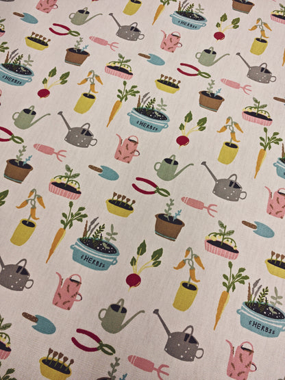 Planting Out Half Panama Cotton – 142cm / 56" – 100% Cotton