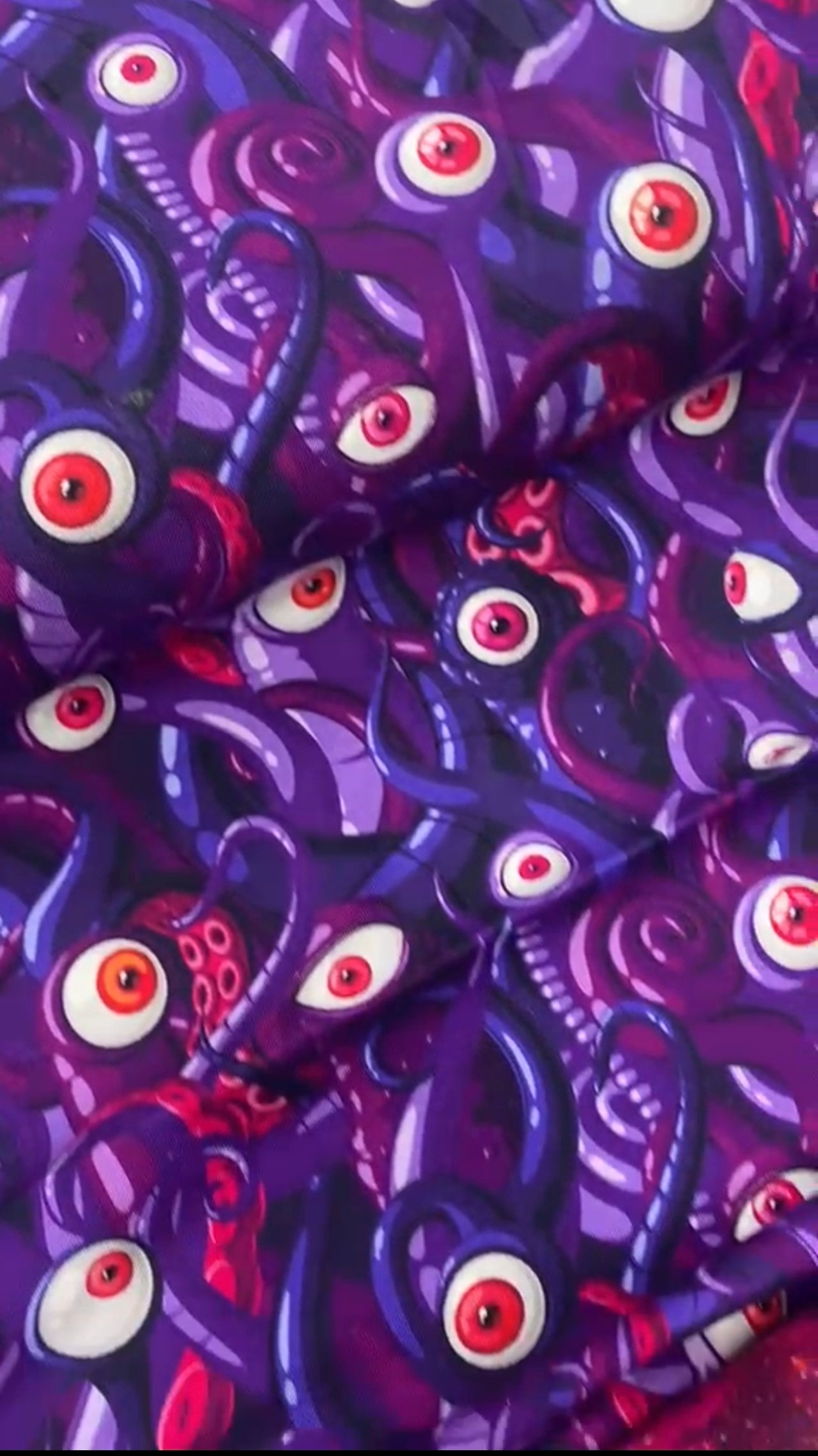 MONSTER GOOGLY EYES – LITTLE JOHNNY COTTON JERSEY – 95% COTTON 5% ELASTANE – 153cm WIDE