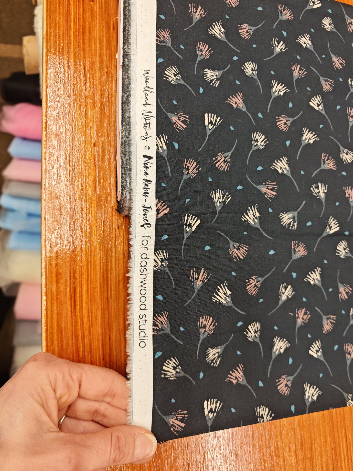 WOODLAND WHISPERS – DASHWOOD STUDIO WOODLAND NOTIONS – 100% COTTON LAWN FABRIC – 146cm WIDE – 2 COLOURWAYS