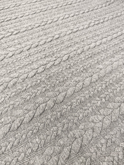 JACQUARD CABLE KNIT – TEXTURED STRETCH KNIT FABRIC – 8 COLOURWAYS – 152–160cm WIDE