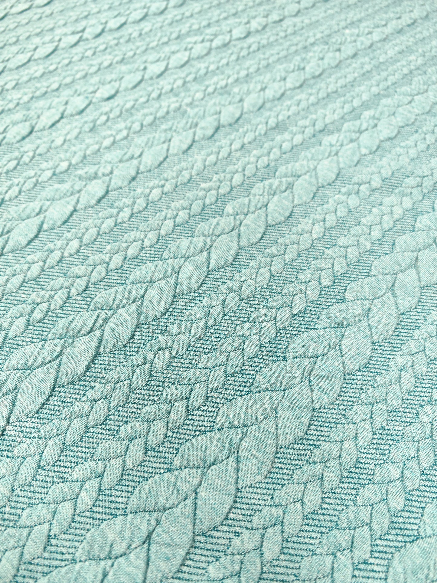JACQUARD CABLE KNIT – TEXTURED STRETCH KNIT FABRIC – 8 COLOURWAYS – 152–160cm WIDE