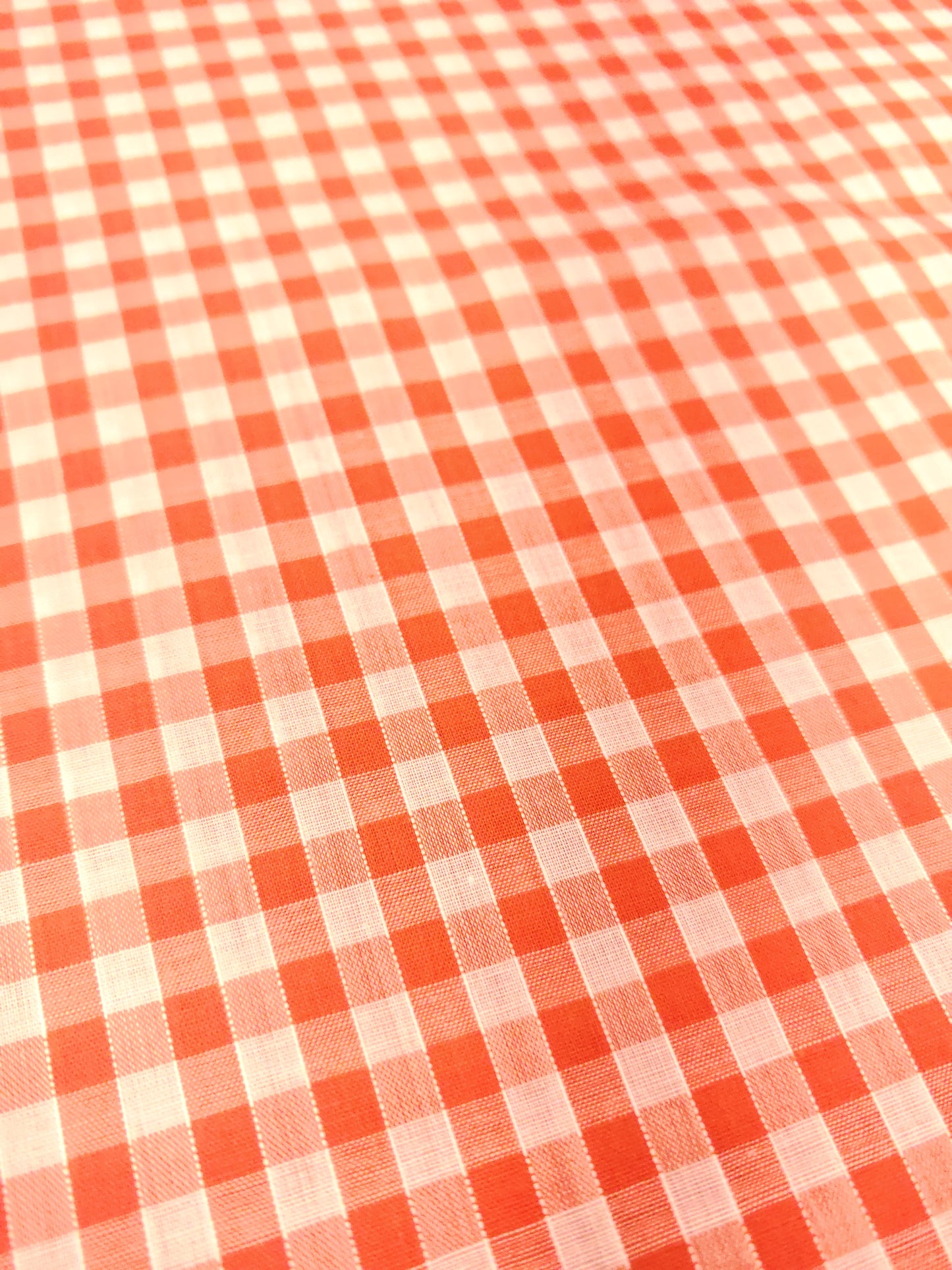 CORDED 1/4 GINGHAM CHECK – 35% COTTON 65% POLYESTER FABRIC – 113cm WIDE (5 COLOURWAYS)
