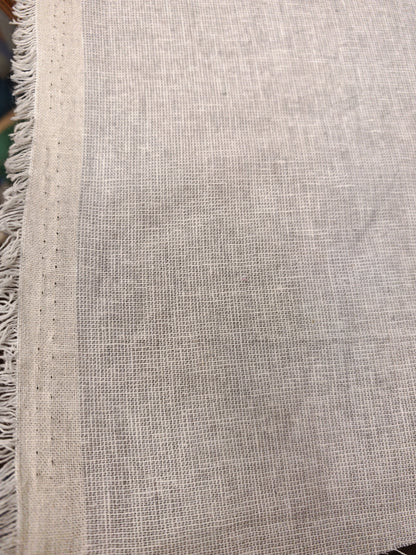 NATURAL SILVER GREY LINEN BLEND – 55% LINEN 45% COTTON FABRIC – 114cm WIDE
