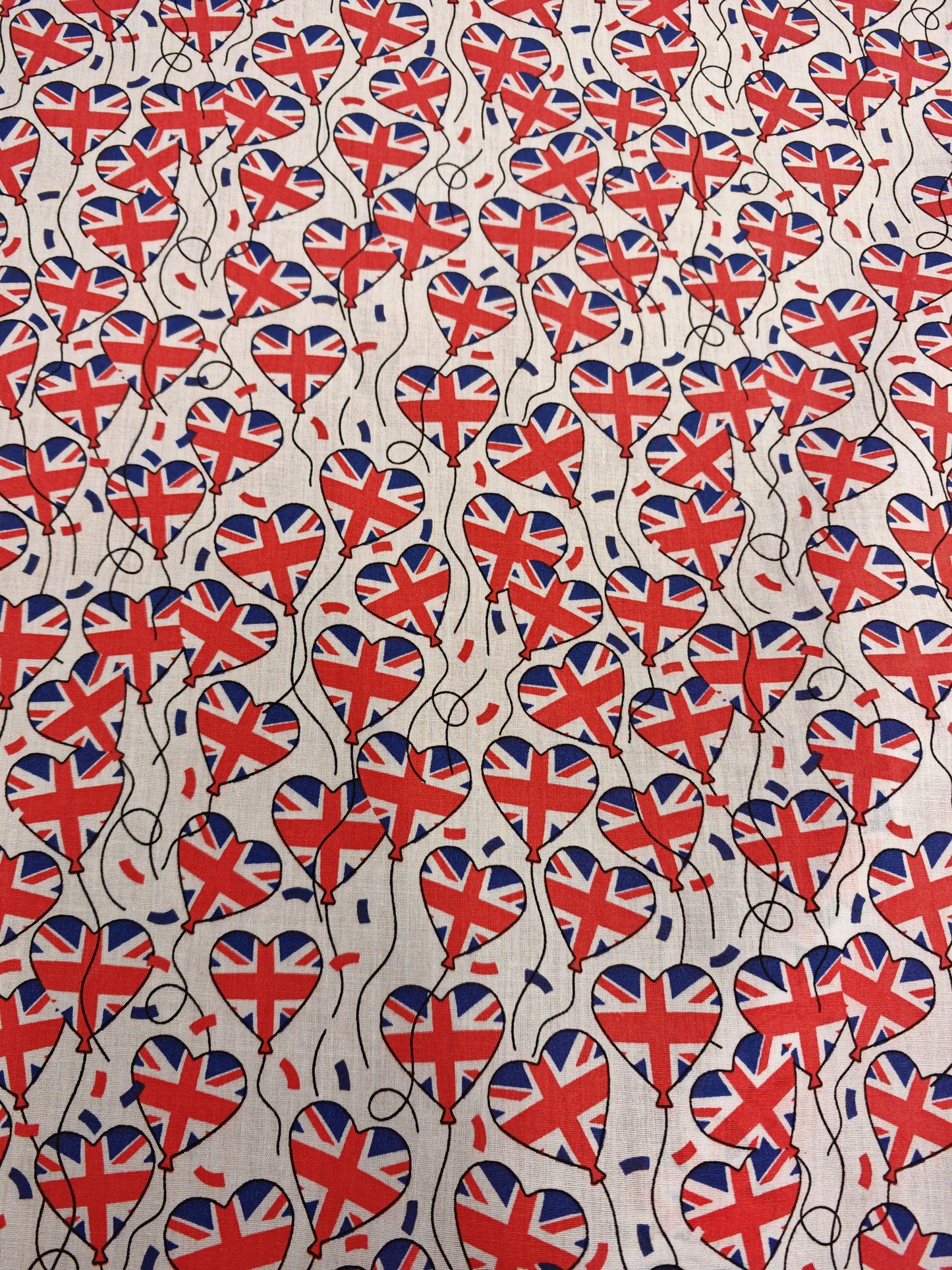 Union Jack Balloon Polycotton – 112cm / 44" – Polycotton (3 Colourways)