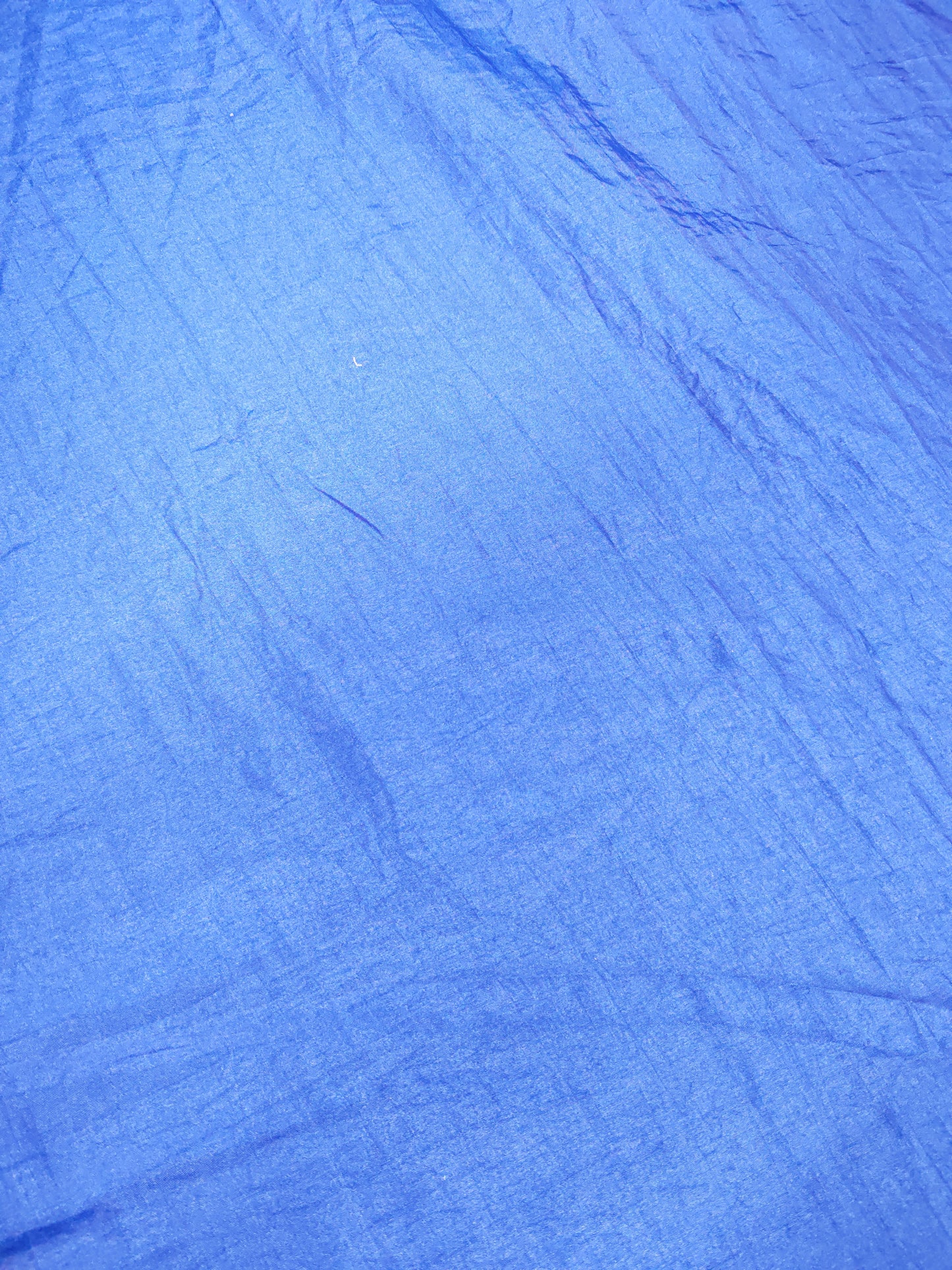 Blue Crinkle Polyester Fabric – 151cm / 59" – Lightweight – 3m Piece