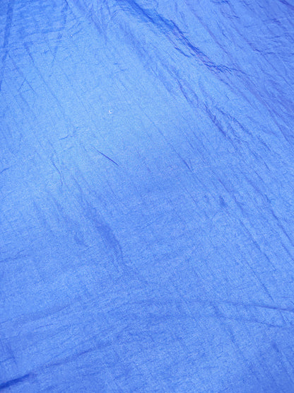 Blue Crinkle Polyester Fabric – 151cm / 59" – Lightweight – 3m Piece