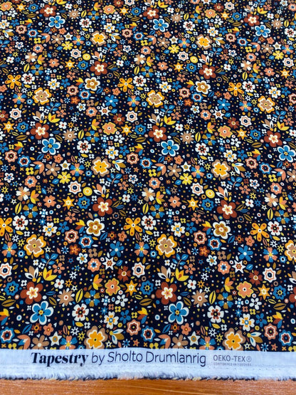 WOODLAND MEADOW FLORAL – SHOLTO DRUMLANRIG TAPESTRY – RAYON FABRIC – 143cm WIDE