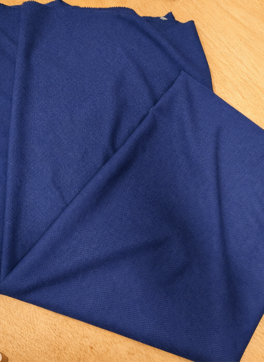 Navy Cotton Honeycomb - 156cm / 62" Wide - 100% Cotton - 3m Piece