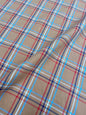 CAMEL HERITAGE MADRAS CHECK – 100% COTTON FABRIC – 148cm WIDE