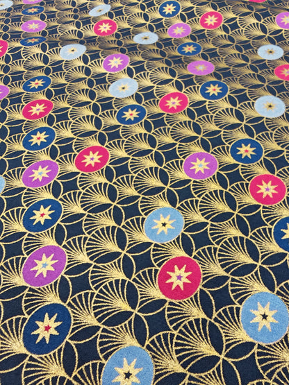 CONTEMPORARY CHRISTMAS ART DECO – 100% COTTON FABRIC – 147cm WIDE