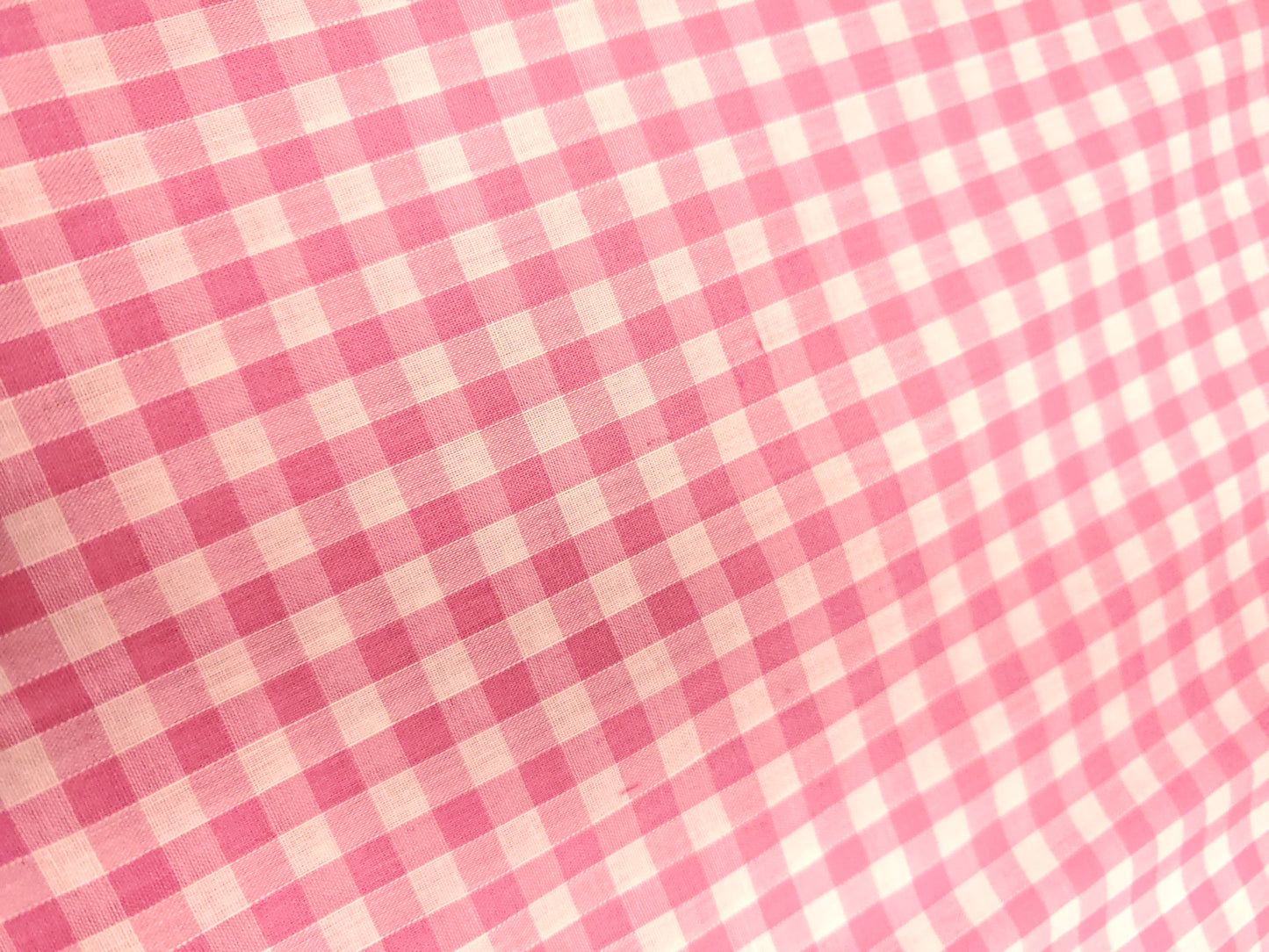 CORDED 1/4 GINGHAM CHECK – 35% COTTON 65% POLYESTER FABRIC – 113cm WIDE (5 COLOURWAYS)
