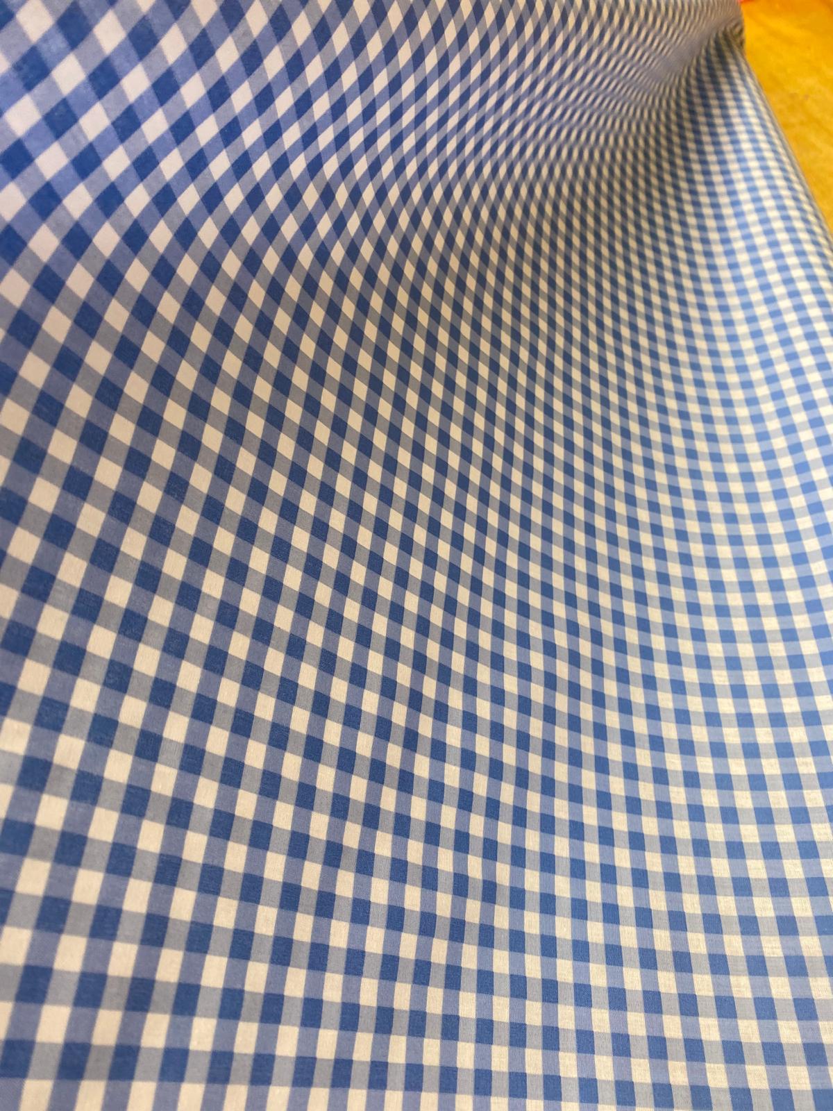¼ Inch Gingham Polycotton – 112cm / 44" – Polycotton – 3m Piece (6 Colourways)