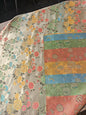 CHINESE FLORAL BROCADE – POLYESTER BROCADE FABRIC – 93cm WIDE (2 COLOURWAYS)
