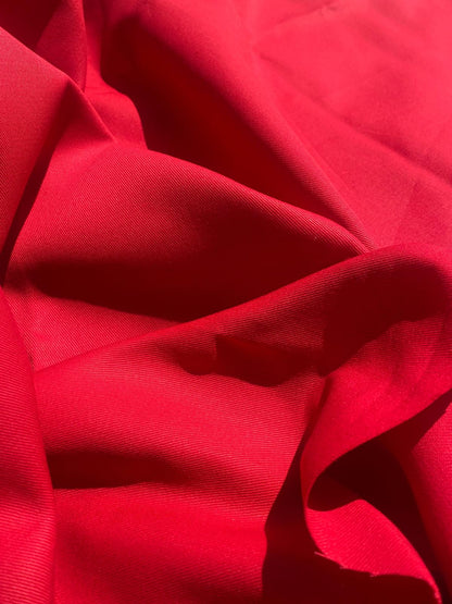 Red Cotton Drill – 151cm / 59"