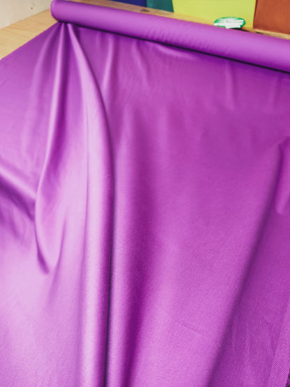 Cardinal Purple Cotton Fabric – 146cm / 57" – 98% Cotton / 2% Elastane – 3m Piece