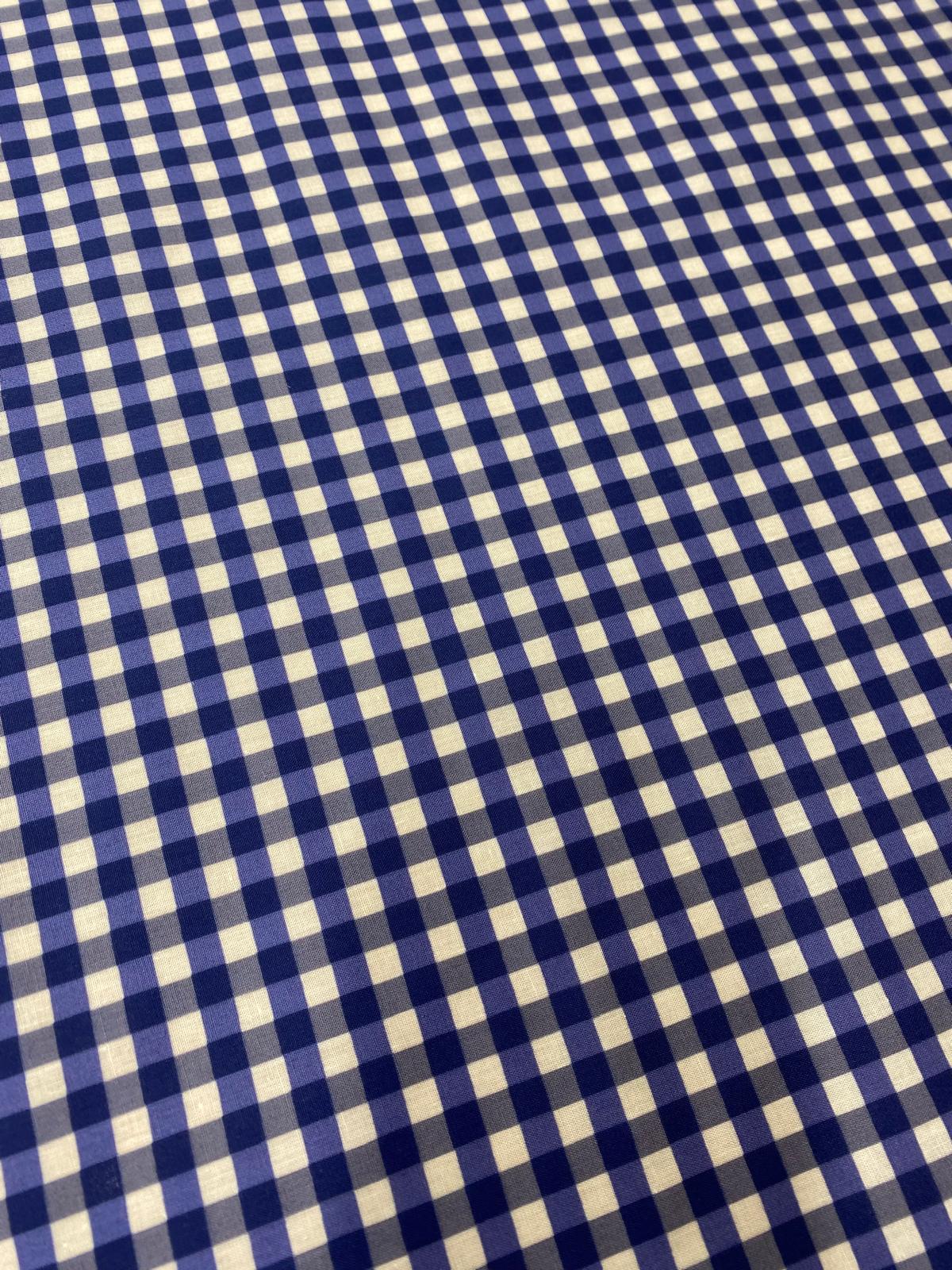 ¼ Inch Gingham Polycotton – 112cm / 44" – Polycotton – 3m Piece (6 Colourways)