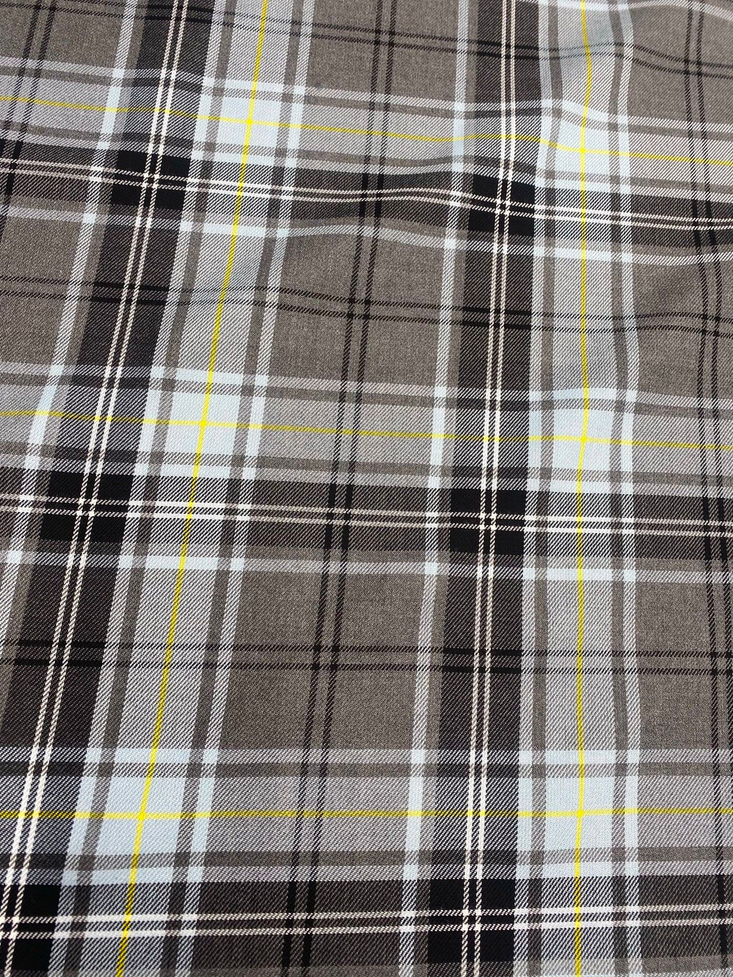 CITY LIGHTS TARTAN – POLY VISCOSE FABRIC – 145cm WIDE