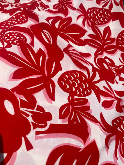 PARADISE PUNCH – TROPICAL PRINT POLYESTER FABRIC – 152cm WIDE - 3 METRE PIECE