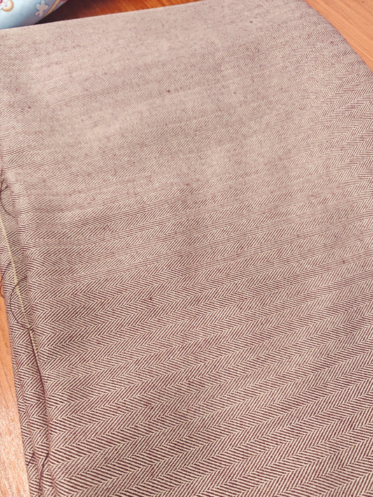 MULBERRY HERRINGBONE – WOOL MIX FABRIC – 155cm WIDE
