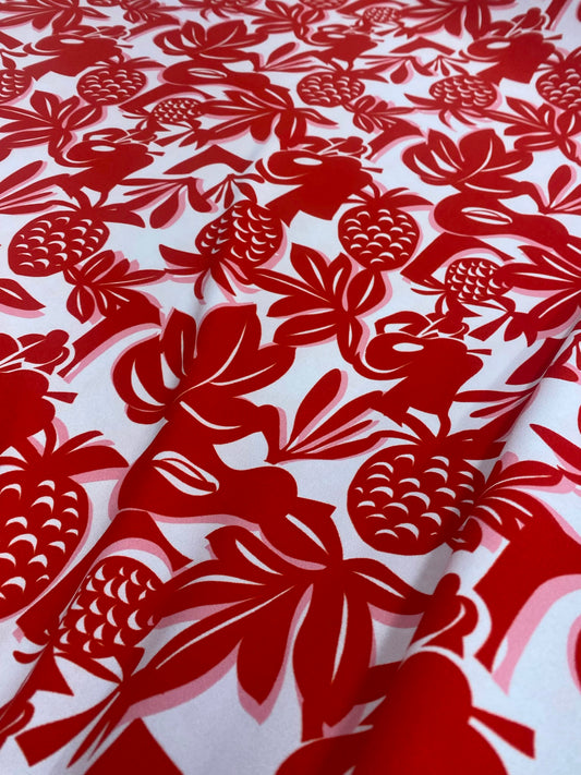 PARADISE PUNCH – TROPICAL PRINT POLYESTER FABRIC – 152cm WIDE - 3 METRE PIECE