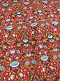 CRIMSON ARTS & CRAFTS GARDEN – 100% COTTON PRINT FABRIC – 149cm WIDE