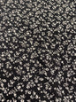MIDNIGHT MEADOW – BLACK & WHITE FLORAL – 100% VISCOSE FABRIC – 145cm WIDE