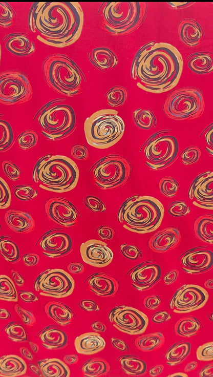 CRIMSON SWIRLS – COTTON JERSEY STRETCH FABRIC – 144cm WIDE