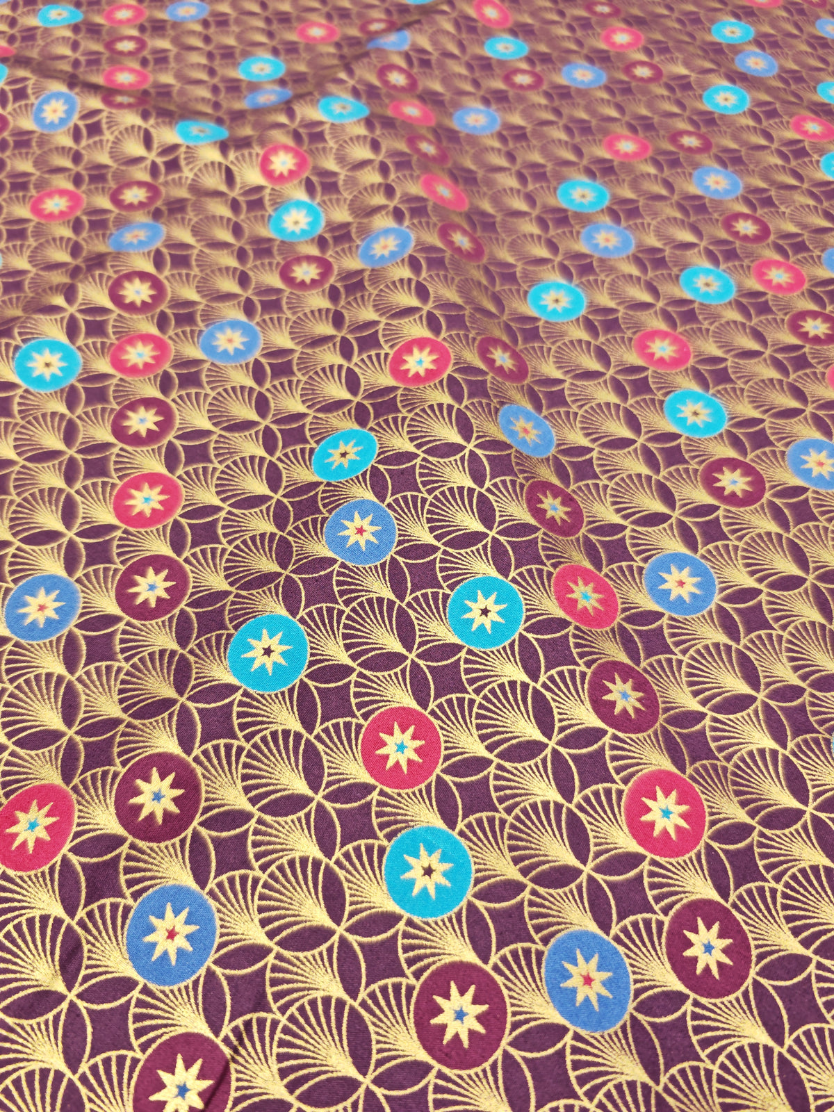 CONTEMPORARY CHRISTMAS ART DECO – 100% COTTON FABRIC – 147cm WIDE