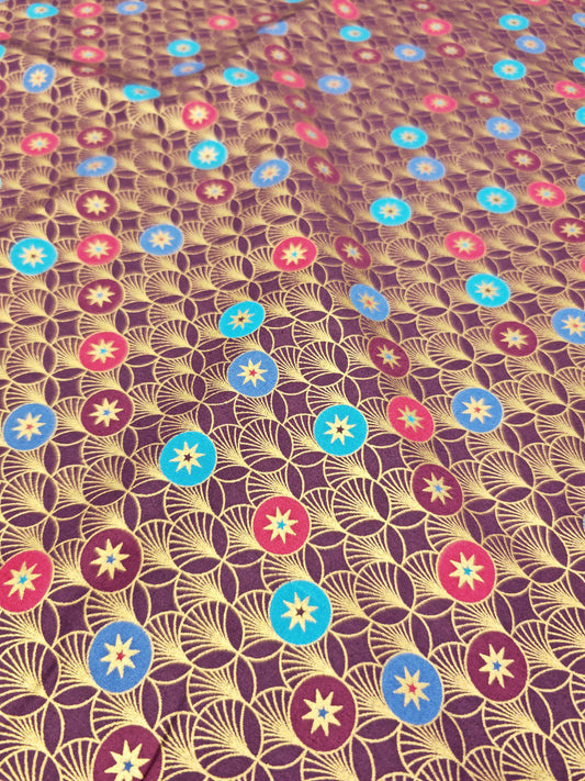 CONTEMPORARY CHRISTMAS ART DECO – 100% COTTON FABRIC – 147cm WIDE