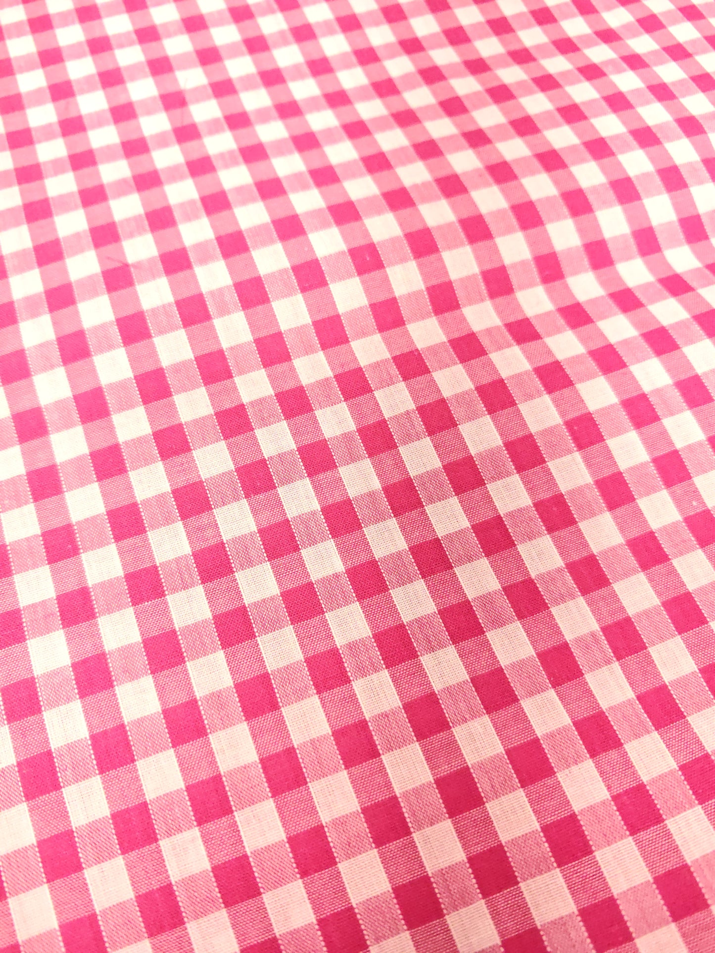 CORDED 1/4 GINGHAM CHECK – 35% COTTON 65% POLYESTER FABRIC – 113cm WIDE (5 COLOURWAYS)
