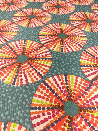 DOTTY – PRESTIGIOUS TEXTILES – HALF PANAMA 100% COTTON FABRIC – 143cm WIDE (2 COLOURWAYS)
