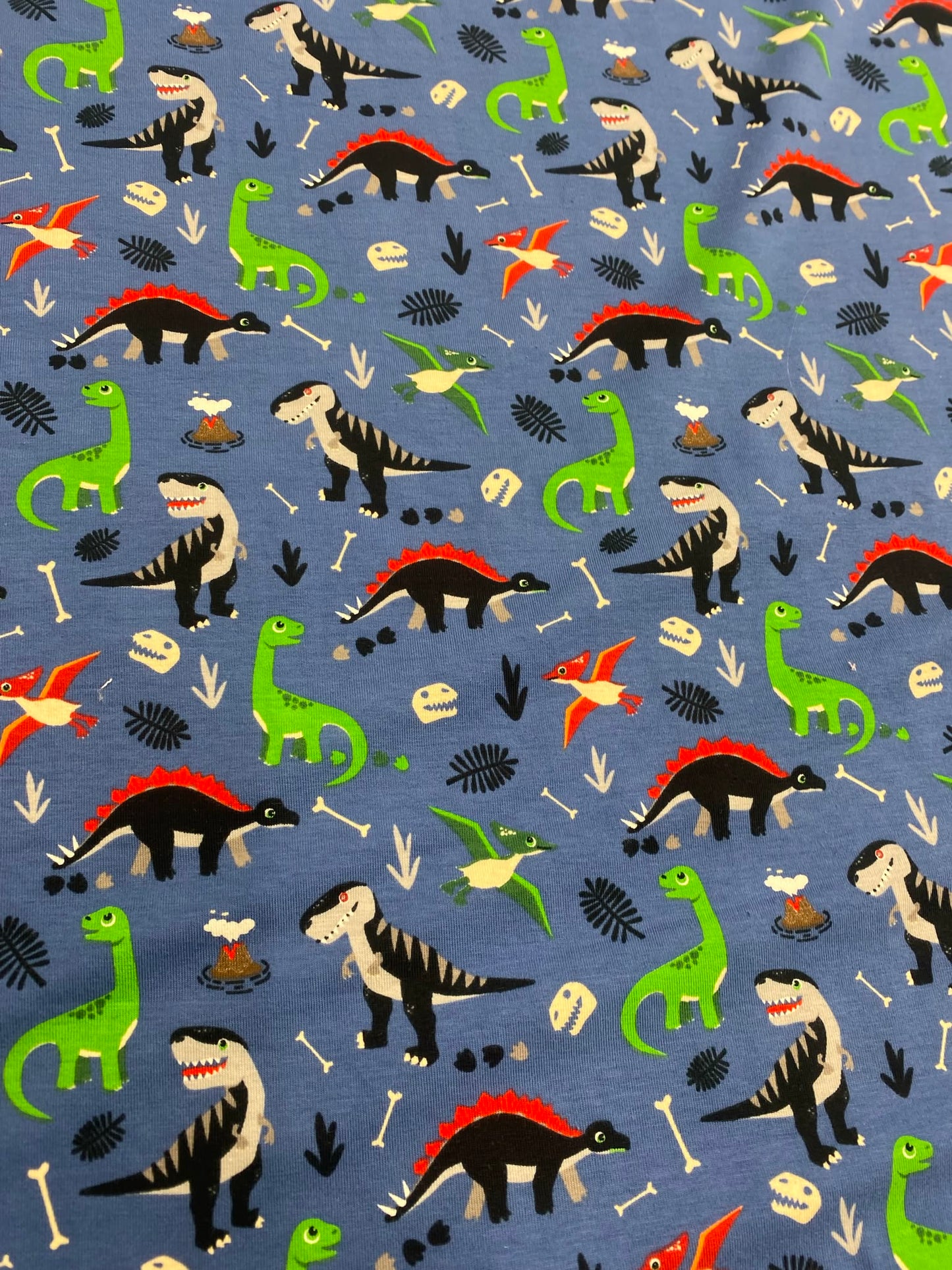 DINO DISCOVERY – COTTON JERSEY STRETCH FABRIC – 137cm WIDE