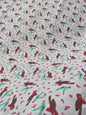 CHRISTMAS ROBINS – POLYCOTTON FABRIC – 114cm WIDE (2 COLOURWAYS)