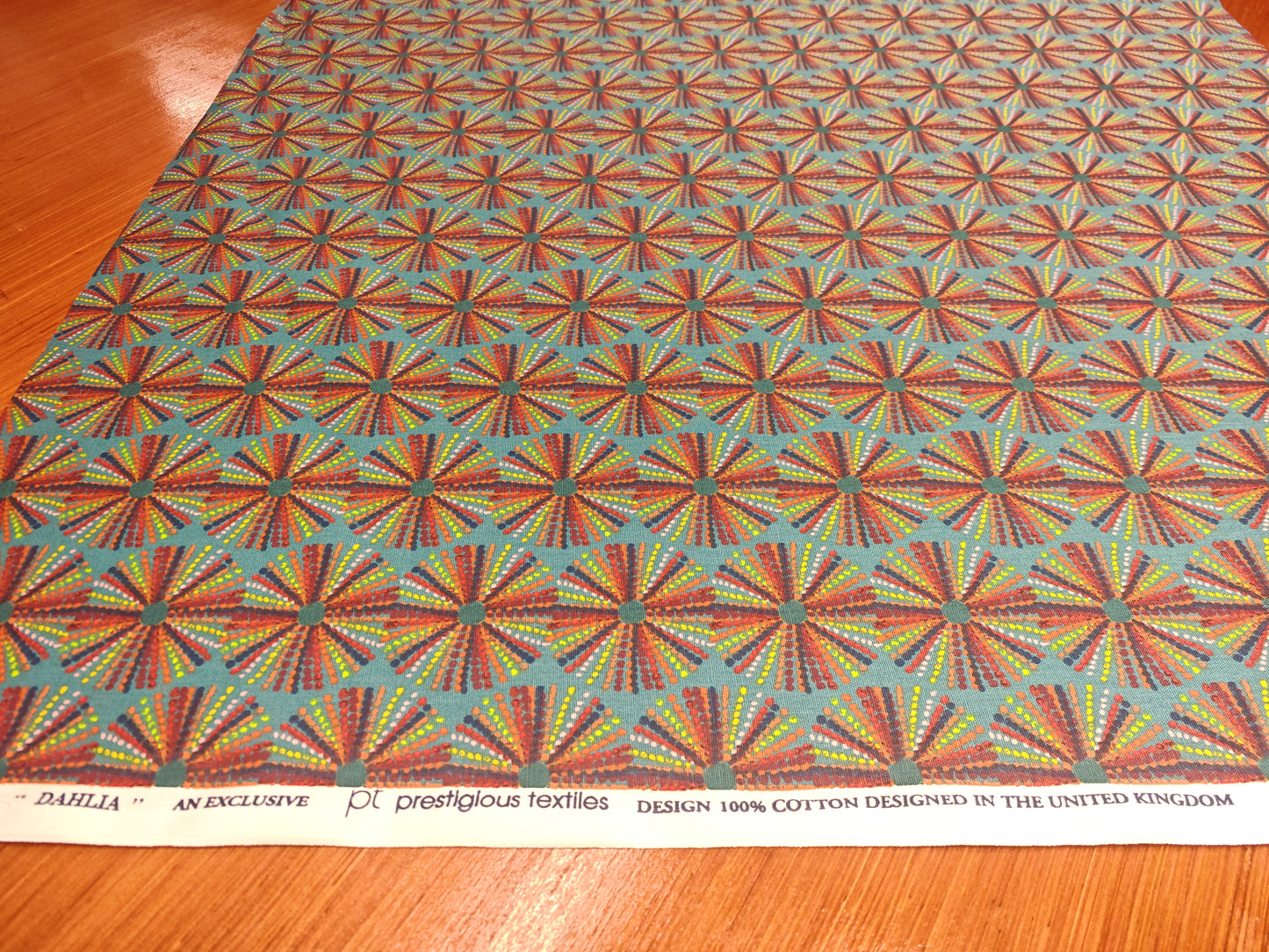 DAHLIA – PRESTIGIOUS TEXTILES – HALF PANAMA 100% COTTON FABRIC – 143cm WIDE