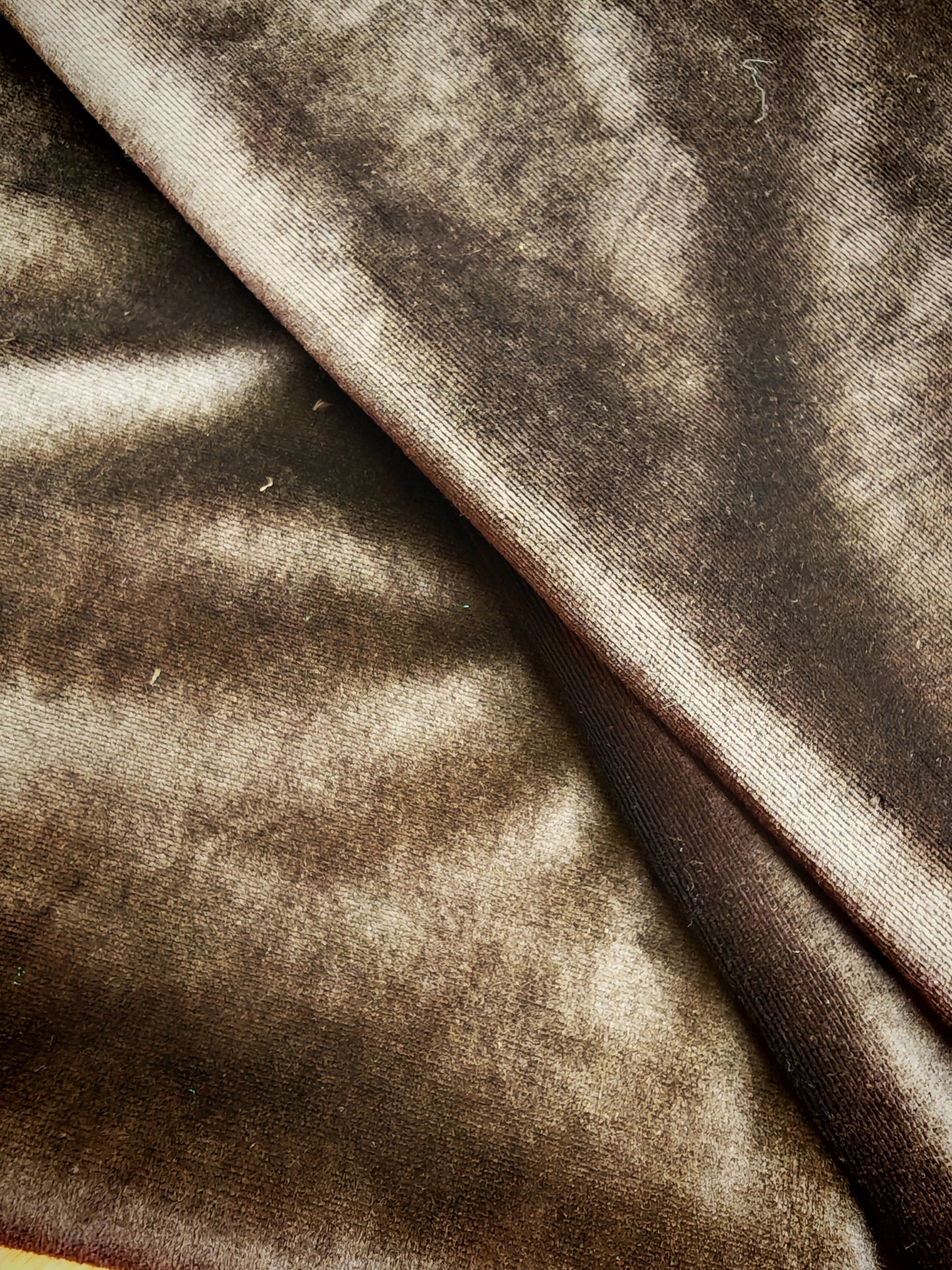 Chocolate Brown 2-Way Stretch Velour - 154cm / 61" Wide - 3m Piece