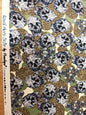 Skull Print Royal Micro Satin – 148cm / 58" – Micro Satin – 3m Piece