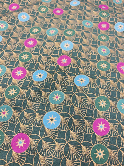 CONTEMPORARY CHRISTMAS ART DECO – 100% COTTON FABRIC – 147cm WIDE
