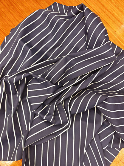 Butchers Stripe Polycotton – 152cm / 60"