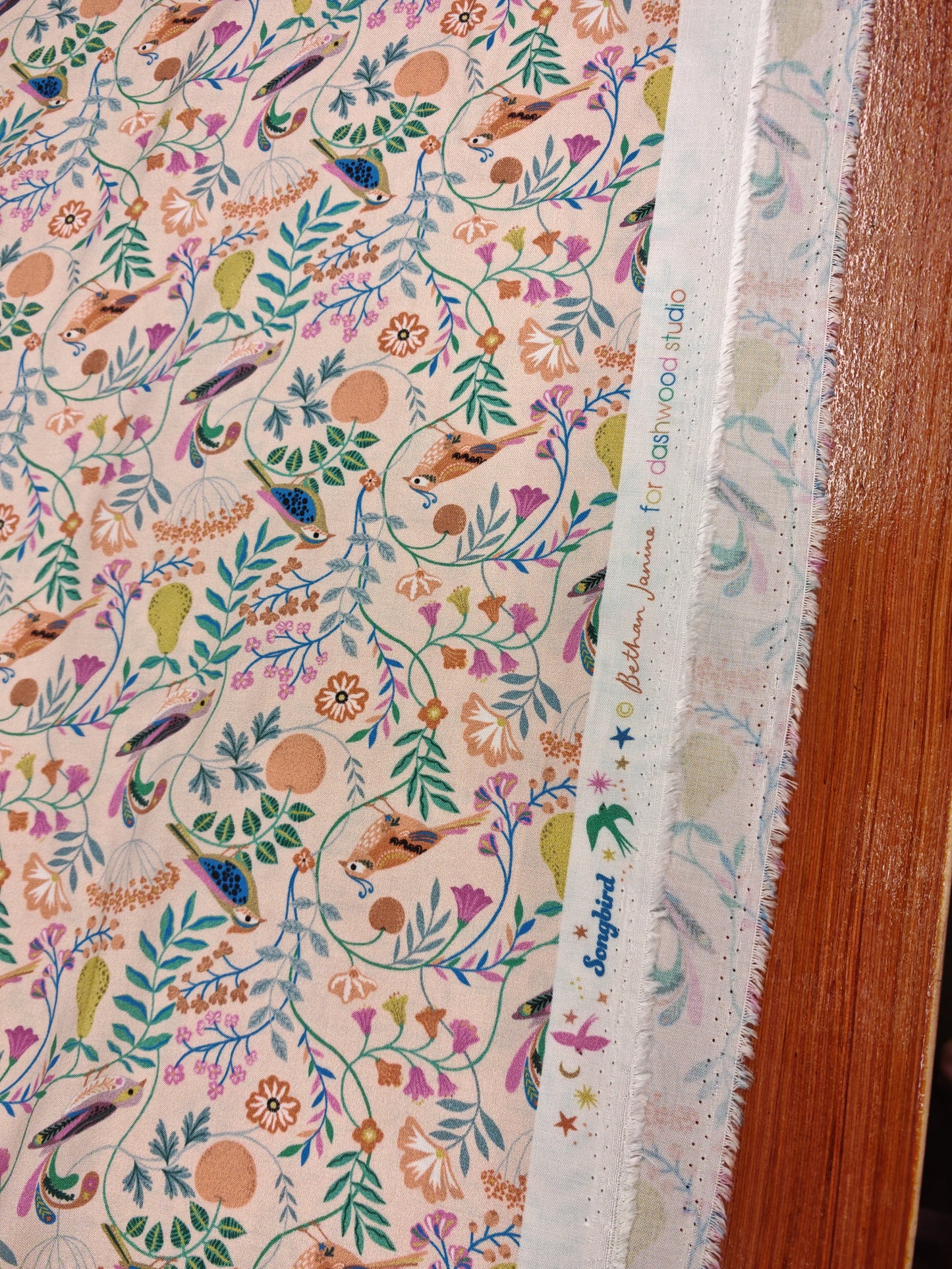 SONGBIRD ORCHARD – DASHWOOD STUDIO SONGBIRD – 100% RAYON FABRIC – 144cm WIDE