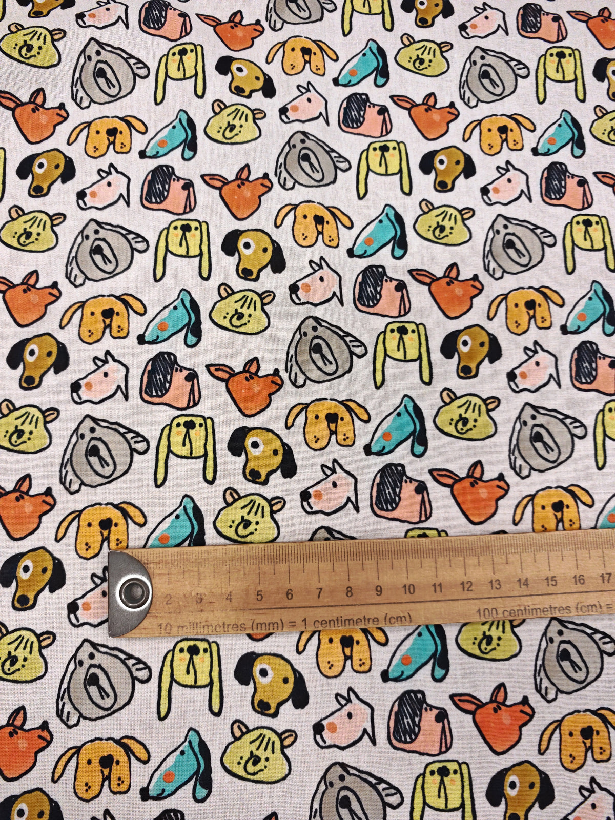 SUPER SKETCHY DOGS – 100% COTTON FABRIC – 148cm WIDE