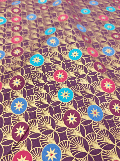 CONTEMPORARY CHRISTMAS ART DECO – 100% COTTON FABRIC – 147cm WIDE