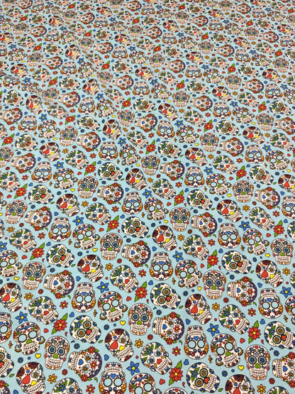 CANDY SKULLS – COTTON JERSEY – 95% COTTON / 5% ELASTANE – 144cm WIDE