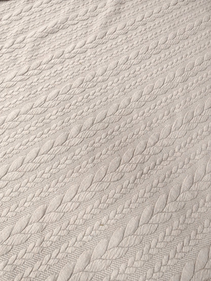 JACQUARD CABLE KNIT – TEXTURED STRETCH KNIT FABRIC – 8 COLOURWAYS – 152–160cm WIDE