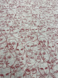 FACES IN THE CROWD – ABSTRACT PORTRAIT SWEATSHIRT FLEECE FABRIC – GREY MARL – 158cm WIDE